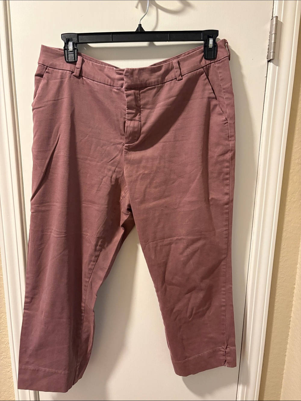 Liverpool Women's Cropped Pants in Dusty Rose